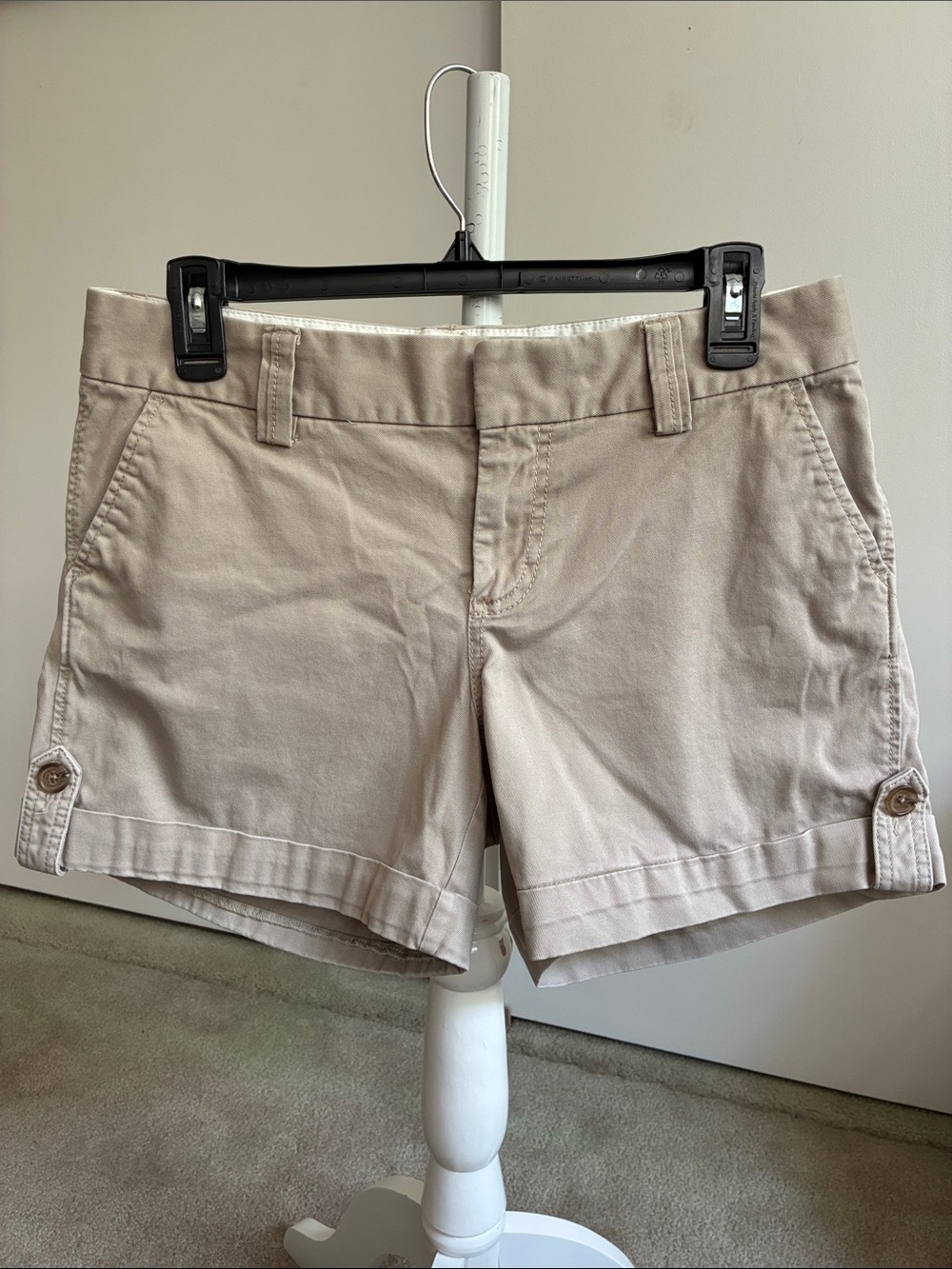 Banana Republic Women's Casual Beige Cotton Shorts